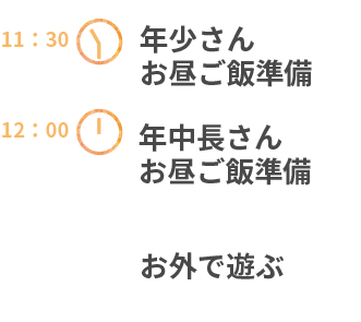 つるまき幼稚園の一日のスケジュール